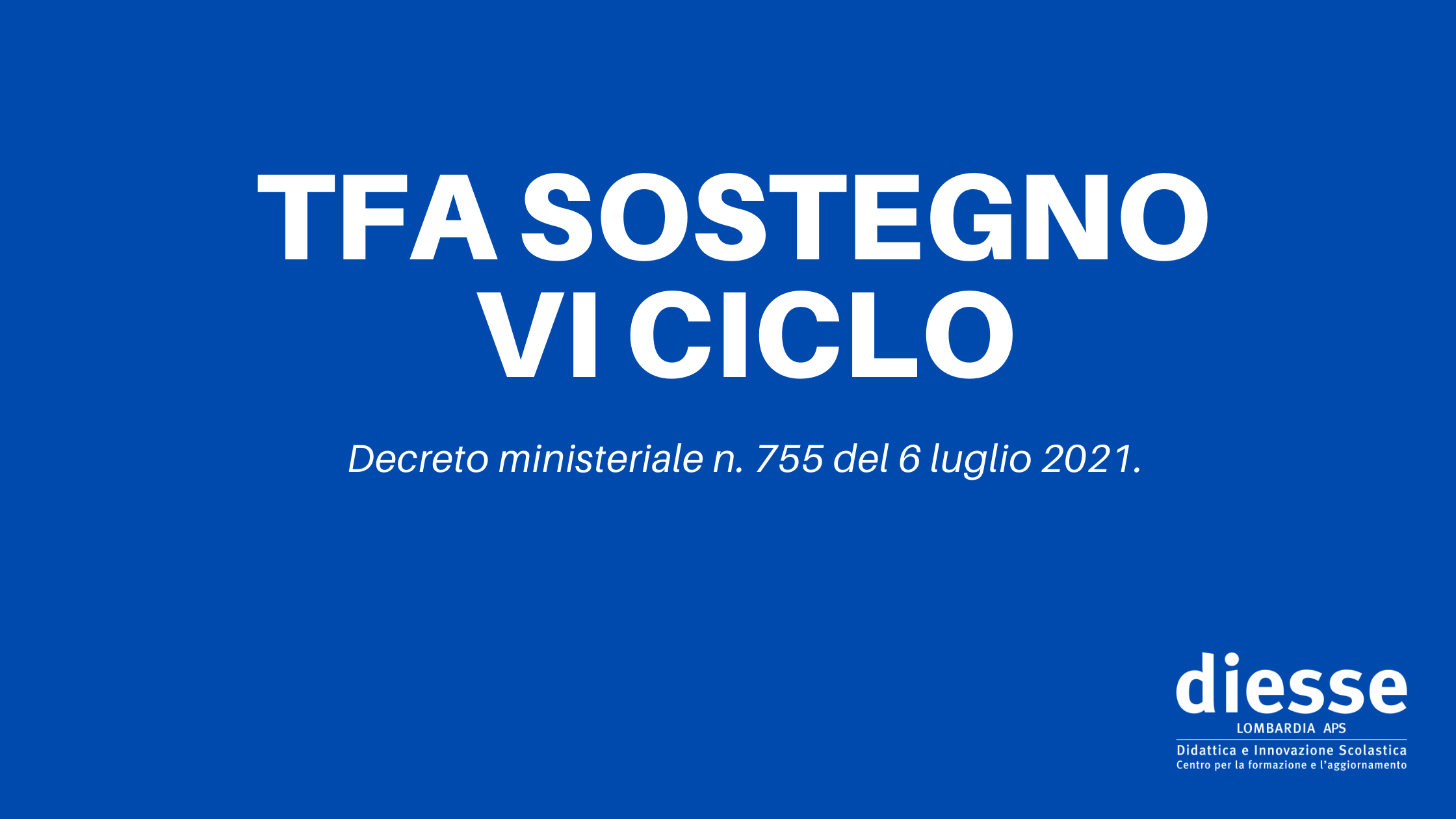 TFA SOSTEGNO VI CICLO